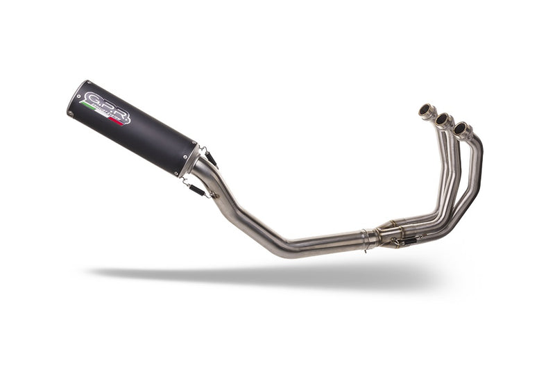 E5.T.100.RACEDB.M3.BT  | G.P.R  EXHAUST  | GPR exhaust compatible with  Triumph Daytona 660 2023-2025, M3 Black Titanium, Full system exhaust, including removable db killer