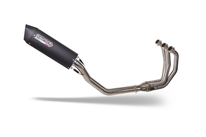 E5.T.100.RACEDB.FUNE  | G.P.R  EXHAUST  | GPR exhaust compatible with  Triumph Daytona 660 2023-2025, Furore Nero, Full system exhaust, including removable db killer