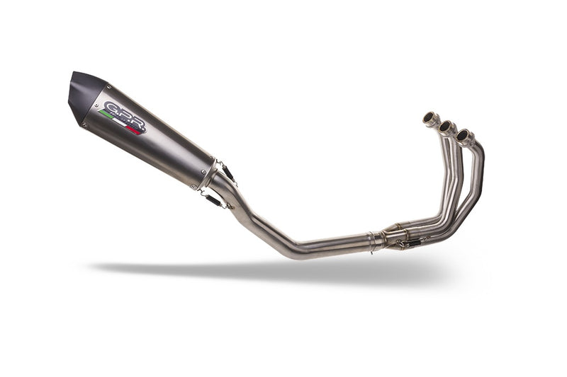 E5.T.100.RACEDB.GPAN.TO | G.P.R  EXHAUST  | GPR exhaust compatible with  Triumph Daytona 660 2023-2025, Gpe Ann. titanium, Full system exhaust, including removable db killer