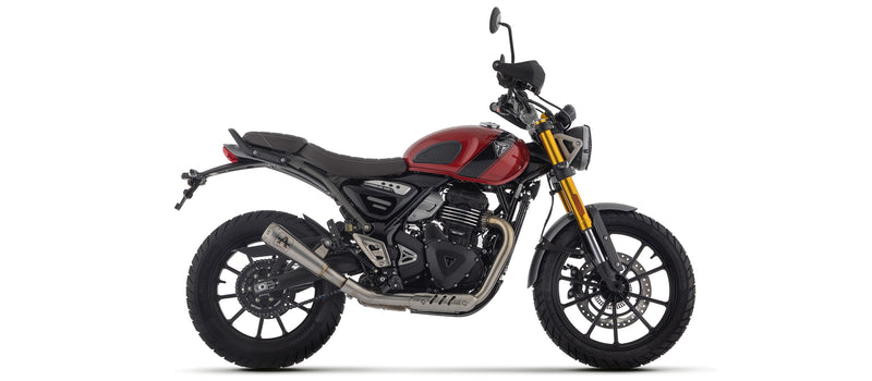 71974PRN | ARROW EXHAUST | Triumph SCRAMBLER 400 X 2024 | Pro-Race Nichrom "Dark" silencer