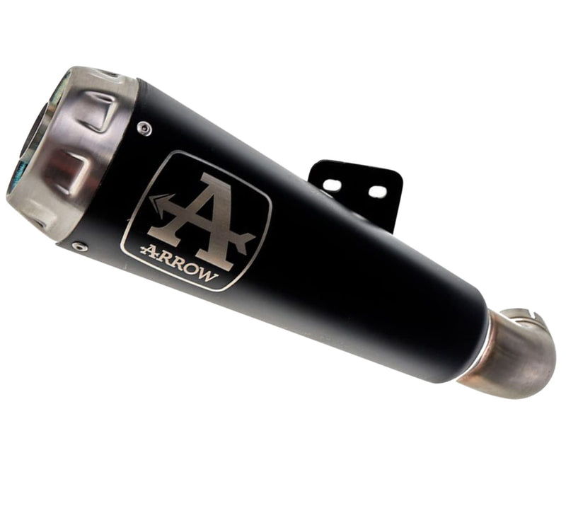 71898PRN | ARROW EXHAUST | Kawasaki ZX-6R 2019-25 | Titanium Pro-Race silencer Dark