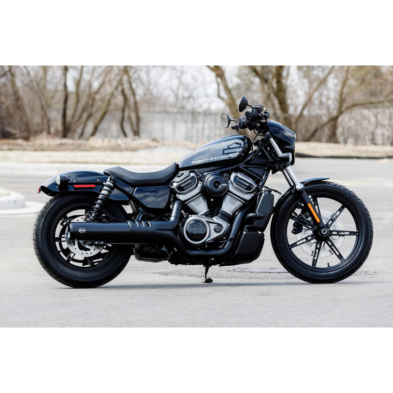 550-1074 | S&S Cycles | Muffler, Kit, Slip On, Grand National, 4.5", Black, Nightster 975 2022-24