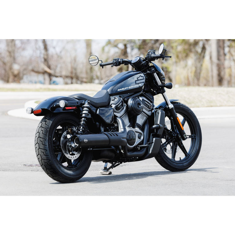 550-1074 | S&S Cycles | Muffler, Kit, Slip On, Grand National, 4.5", Black, Nightster 975 2022-24