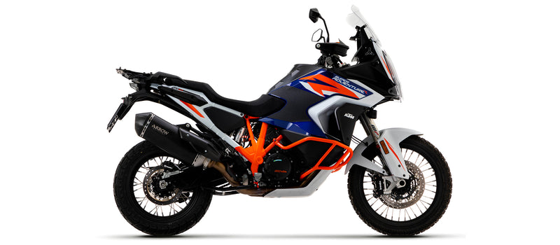 72001SKN | ARROW EXHAUST | KTM 1290 SuperAdventure S / R 2021/2024  | Sonora titanium "Dark" silencer with carby end cap