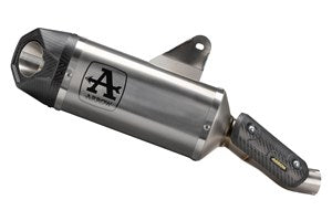 71939PK | ARROW EXHAUST | Ducati Monster 937 2021-24  | Indy-Race Titanium Approved silencer with carby end cap