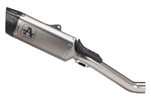71003PT | ARROW EXHAUST | Aprilia RSV 4 2025 | Pista titanium silencer with titanium link pipe