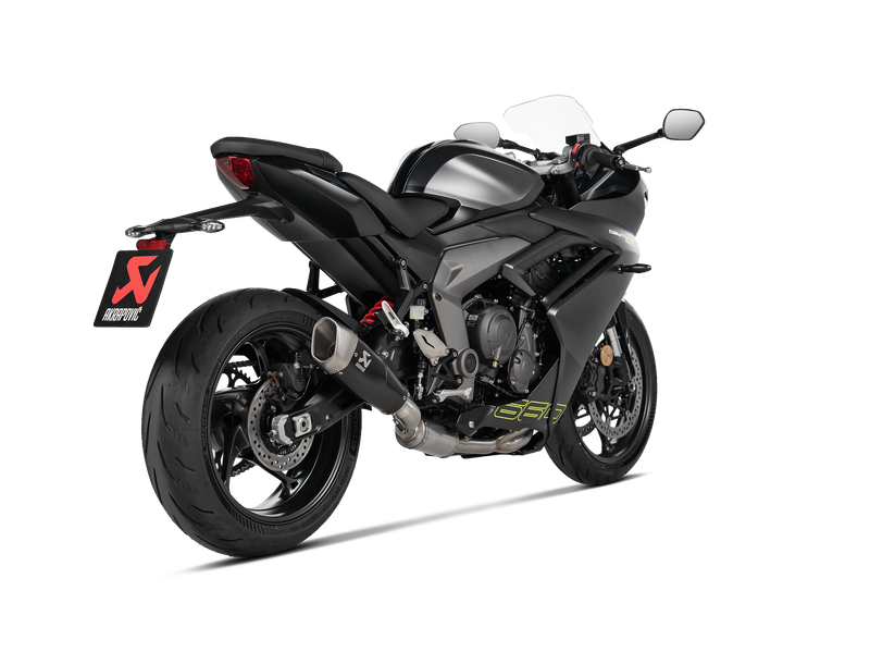 S-T6R2-CQTBL | AKRAPOVIC | Triumph  Daytona 660  2024 | Racing Line (Titanium)