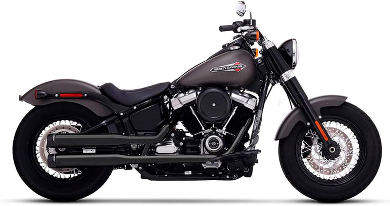 500-1201 | Rinehart Exhaust |  3.5&#34; Slip-On Exhausts, BlackClassic Harley Softail 2018
