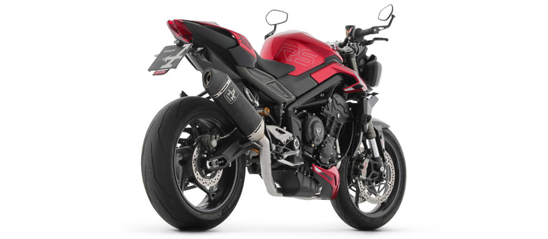 71005VAN | ARROW | TRIUMPH STREET TRIPLE 765 RS 2023-2024 | Full system racing with Veloce aluminium "Dark" silencers