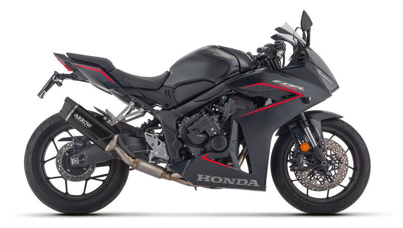 71069AKN | ARROW EXHAUST | HONDA CBR650R E5+ 2024-25  | Full system racing with Indy Race EVO aluminium "Dark" silencers