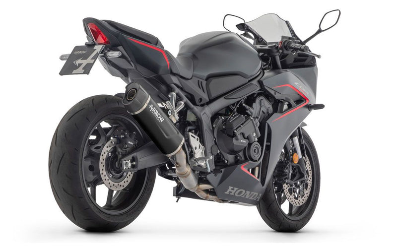71069AKN | ARROW EXHAUST | HONDA CBR650R E5+ 2024-25  | Full system racing with Indy Race EVO aluminium "Dark" silencers