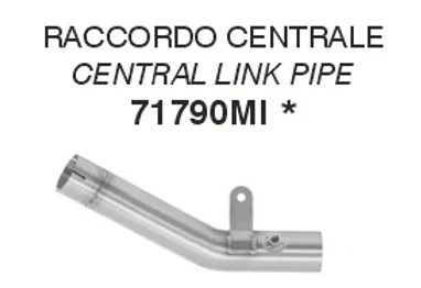 71790MI | ARROW EXHAUST | Kawasaki ZX-6R 2024-25 | CENTRAL RACING LINK PIPE