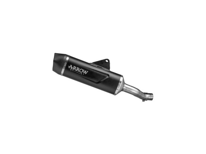 71964AKN | ARROW EXHAUST | Honda NX 500 2024-26  | Indy Race EVO aluminium "Dark" silencer with carby end cap