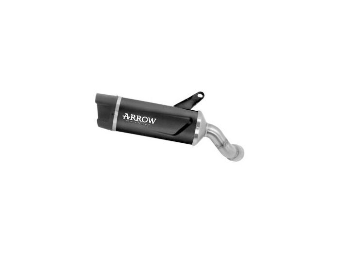 71987AKN | ARROW EXHAUST | Kawasaki NINJA 1100 SX 2025 | Indy Race EVO aluminium "Dark" silencer with carby end cap