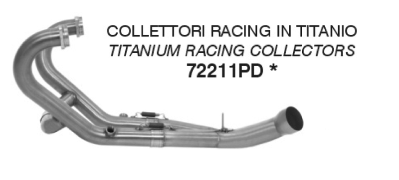 72211PD | ARROW EXHAUST | BMW R 12 nineT 2024/2026  | Titanium racing collectors