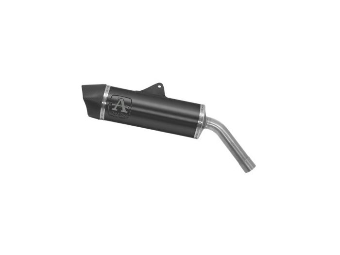 72639AKN | ARROW EXHAUST | BMW F 850 GS 2021/2024 | Maxi Race-Tech aluminium "Dark" silencer with carby end cap