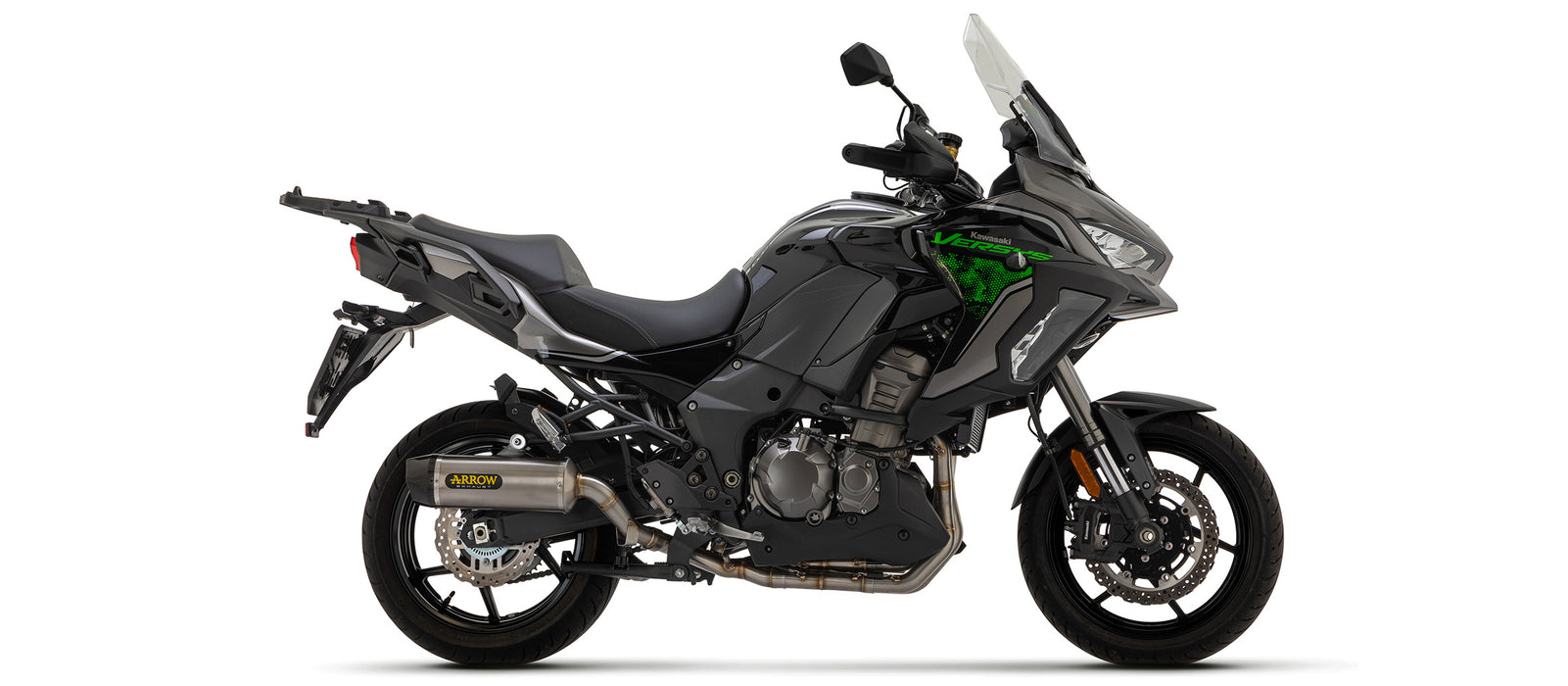 ARROW | KAWASAKI VERSYS 1000 2021-2024 | Indy-Race Titanium silencer with carby end cap