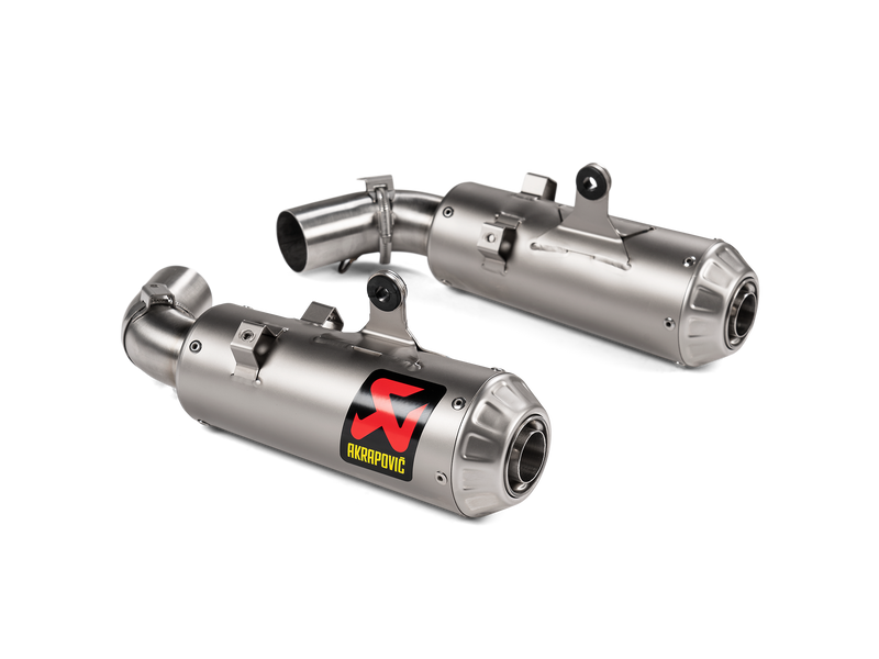 S-D9SO15-HCBT  | AKRAPOVIC | Ducati  Hypermotard 950 / 950 SP  2019-24 | Slip-On Line (Titanium)