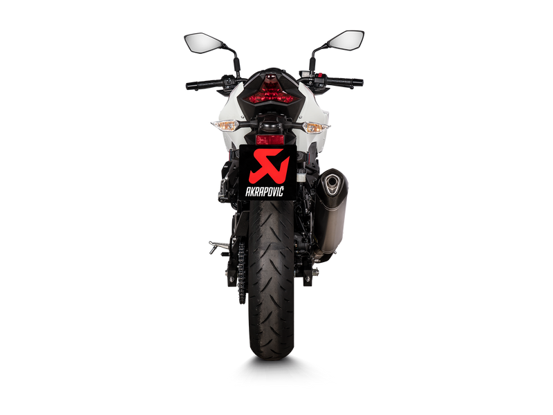 S-K4SO7-HRT | AKRAPOVIC | Kawasaki Ninja 400 2019 -2024 Slip-On Line (Titanium)
