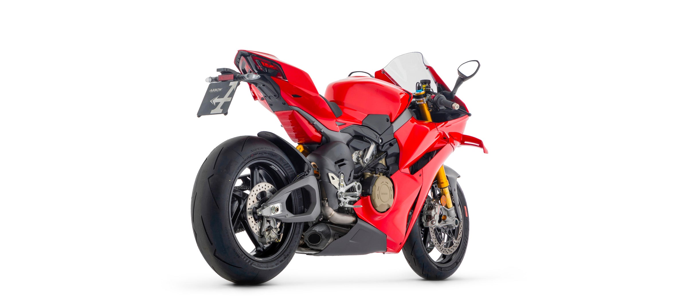 ARROW EXHAUST | Ducati Panigale V4 2025 | Titanium Works silencer with titanium link pipes