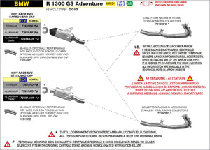 ARROW EXHAUST | BMW R 1300 GS Adventure 2024/2025 | Titanium racing collectors