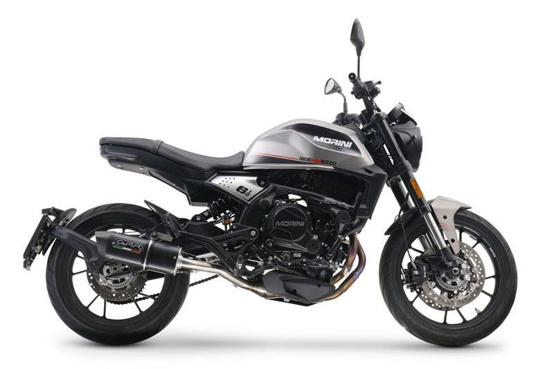 MO.7.CAT.FNE5 | G.P.R  EXHAUST  | GPR exhaust compatible with Moto Morini Seiemmezzo Str 2022-2024, Furore Evo4 Nero, Homologated legal Mid-full system exhaust, including removable db killer and catalyst