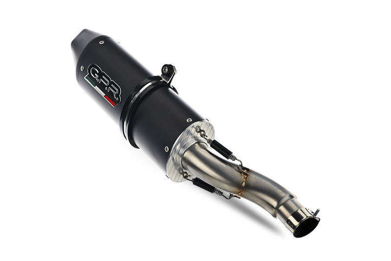 MO.7.CAT.FNE5 | G.P.R  EXHAUST  | GPR exhaust compatible with Moto Morini Seiemmezzo Str 2022-2024, Furore Evo4 Nero, Homologated legal Mid-full system exhaust, including removable db killer and catalyst