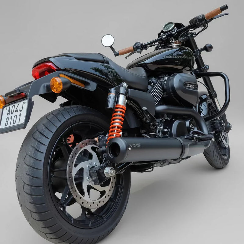 | Barrel Exhaust |Bass Master B-75 Slip-On Exhaust — Harley Davidson Street Rod 750|