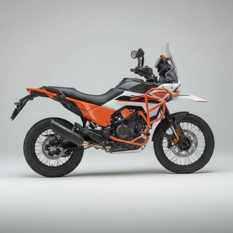 BRL-RG20-KTM390ADV-25-BLK-LP  | Barrel |Rogue 2.0 Slipon with link pipe for KTM Adv/Enduro S/X/R 390 2025+|