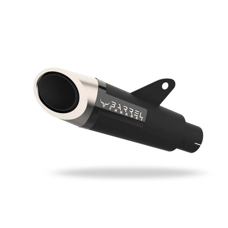 | Barrel |Barrel Rogue 2.0 for Triumph 400 with link pipe|