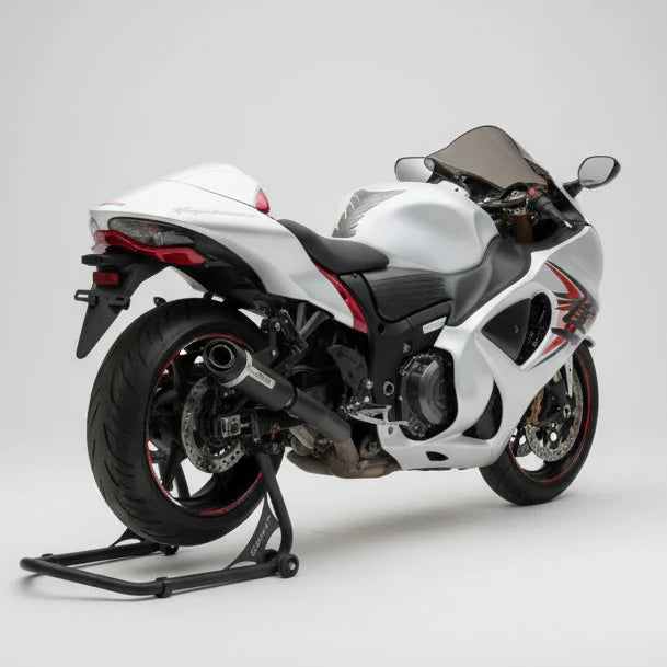 BM-OL20-HAYA-G3-BLK | Barrel |Outlaw 2.0 Slipons with Link Pipe for Suzuki Hayabusa Gen 3|