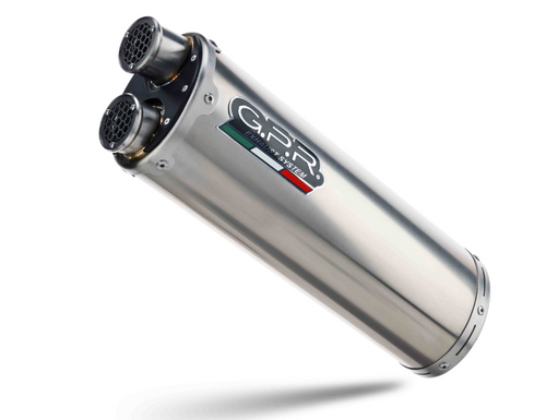 BRK24.T.101.DUAL.IO  | G.P.R  EXHAUST  | GPR exhaust compatible with  Triumph Tiger 900 GT / Pro / Rally Pro 2024-2025, Dual Inox, Slip-on exhaust including removable db killer and link pipe