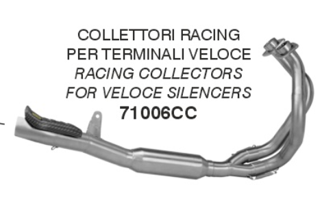 71006CC | ARROW EXHAUST | Kawasaki NINJA 650 2024-25 | Racing collectors for Veloce silencers