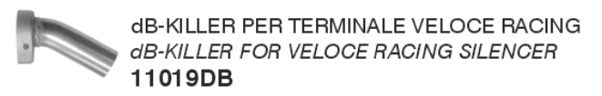 11019DB | ARROW EXHAUST | Kawasaki NINJA 650 2024-25 | dB-Killer for Veloce silencer ø26mm