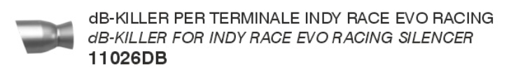 11026DB | ARROW EXHAUST | Kawasaki NINJA 650 2024-25 | dB-Killer for Indy Race EVO racing silencer