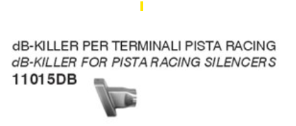 11015DB | ARROW EXHAUST |Aprilia RSV 4 2025 | dB-Killer for Pista silencer ø42mm