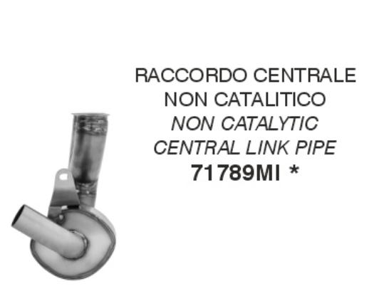 71789MI | ARROW EXHAUST | Ducati Scrambler 800 2023/2024 | Non catalized mid-pipe
