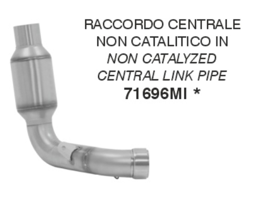 71696MI | ARROW EXHAUST | Ducati Scrambler 1100 2018-2020 | Non catalized mid-pipe