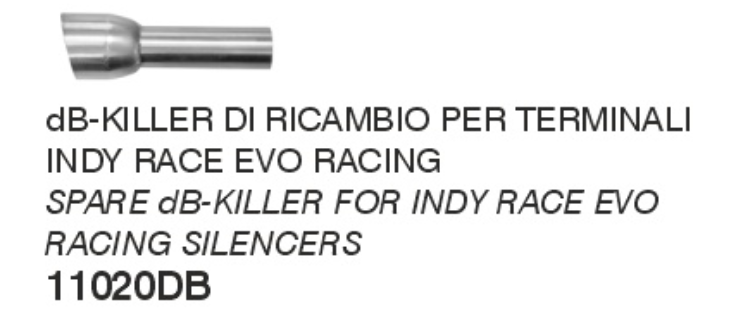 11020DB | ARROW EXHAUST | HONDA CBR 650 R 2024-26 Db Killer (11020DB) ARROW INDY RACE EVO Ø32MM