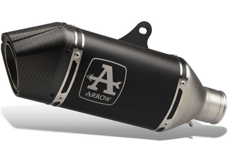 72503VAN | ARROW EXHAUST | Triumph TIGER 1200 2025-26 | Veloce aluminium "Dark" silencer for sidebags