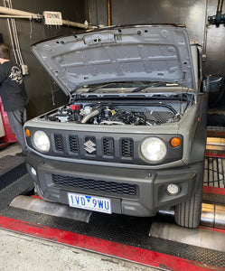 WJ2199G3NCATJ | AVO TURBO AUSTRALIA | Suzuki Jimny JB74 2018+ Ceramic Coated Header with Cat