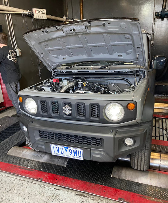 WJ2199G3NCATJ | AVO TURBO AUSTRALIA | Suzuki Jimny JB74 2018+ Ceramic Coated Header with Cat