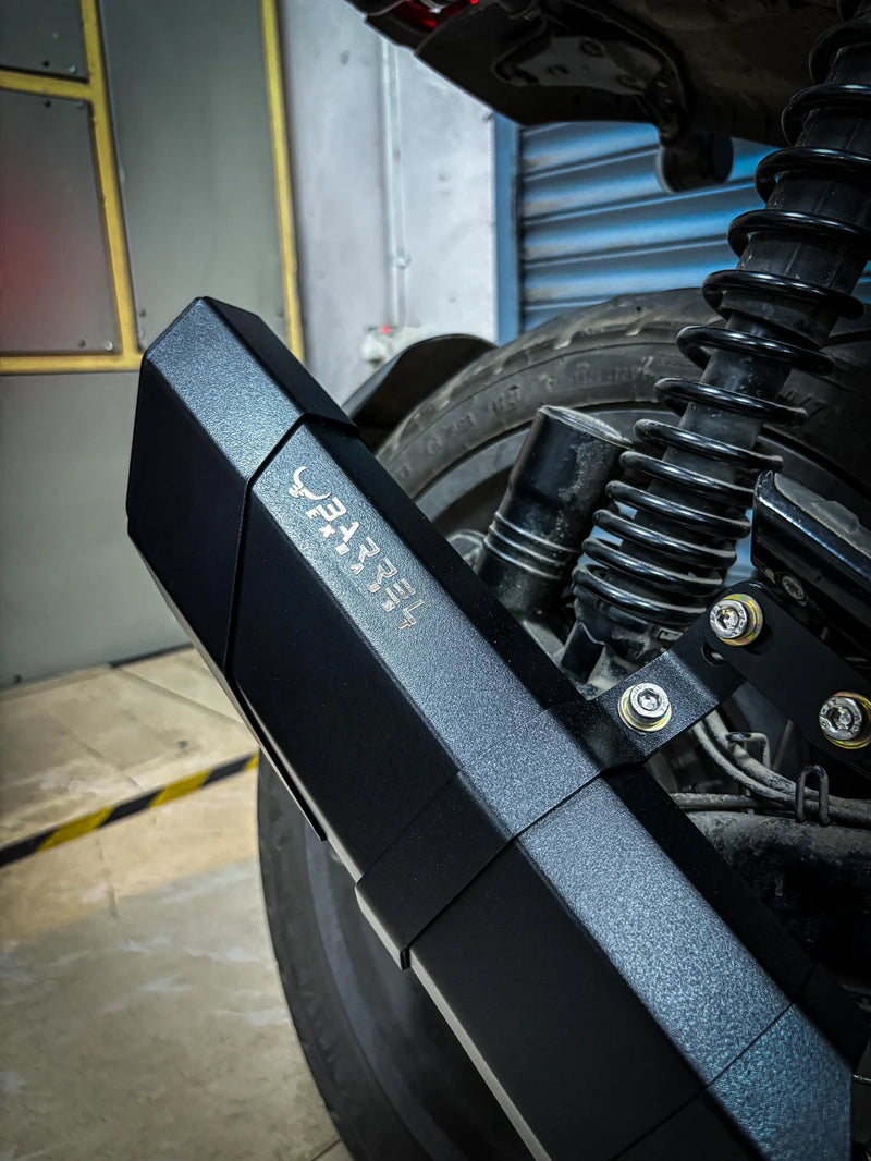 | Barrel |Barrel Rogue 2.0 for Yezdi Scrambler with Link Pipe|
