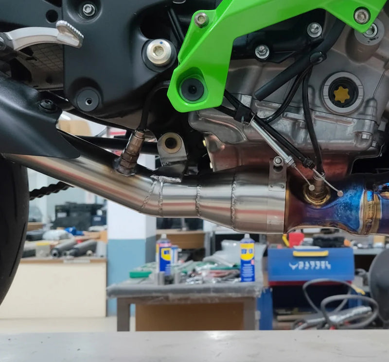 BM-DC-ZX10R| Barrel Exhaust Cat Delete Pipe for Kawasaki Ninja ZX10R|