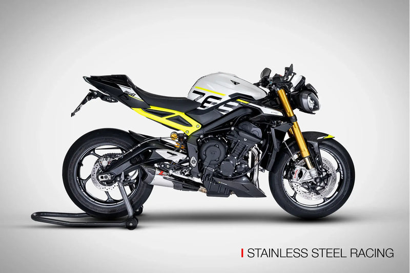 ZTP103S00SCR | ZARD EXHAUST | TRIUMPH STREET TRIPLE 765 | 2023-24 - FULL KIT SS RACING