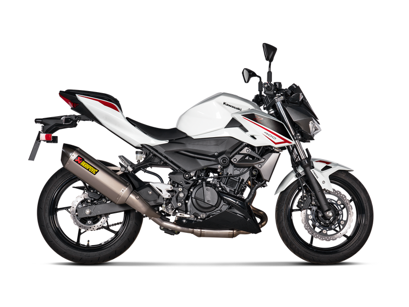 S-K4SO7-HRT | AKRAPOVIC | Kawasaki Ninja 400 2019 -2024 Slip-On Line (Titanium)