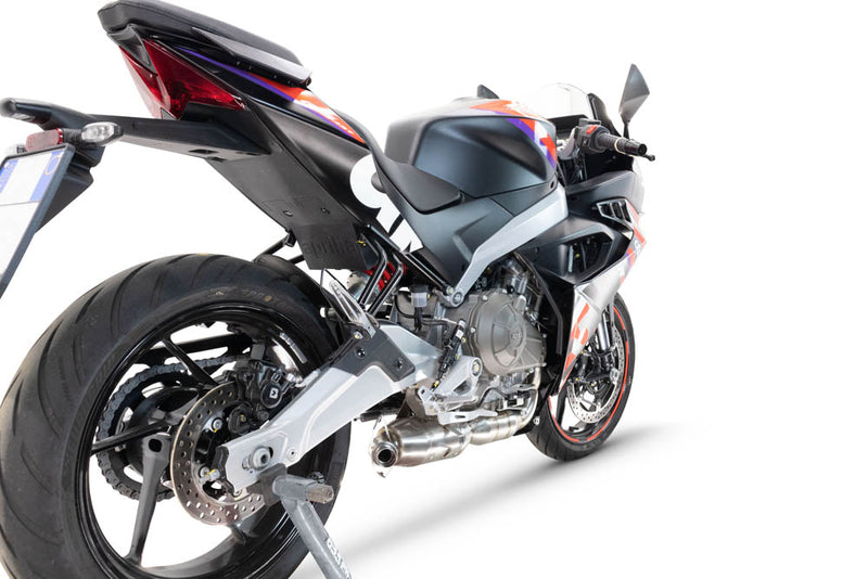 A.79.RACEDB.GHOST | G.P.R  EXHAUST  |  GPR exhaust compatible with  Aprilia RS 457 2024-2025, Ghost Inox, Full system exhaust, including removable db killer