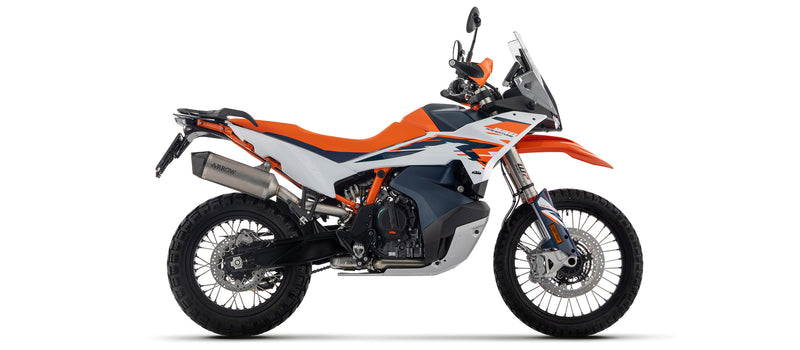 71990PK | ARROW EXHAUST | KTM 790 Adventure /890 Adventure / R 2025 | Race-Tech Titanium silencer with carby end cap