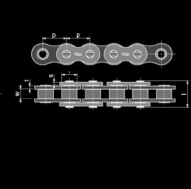 135ZRA/1017 |  REGINA CHAIN | CHAIN 135ZRA 118LKS BOXED W/C ONN.LK M42 AND RIVET LINK M19
