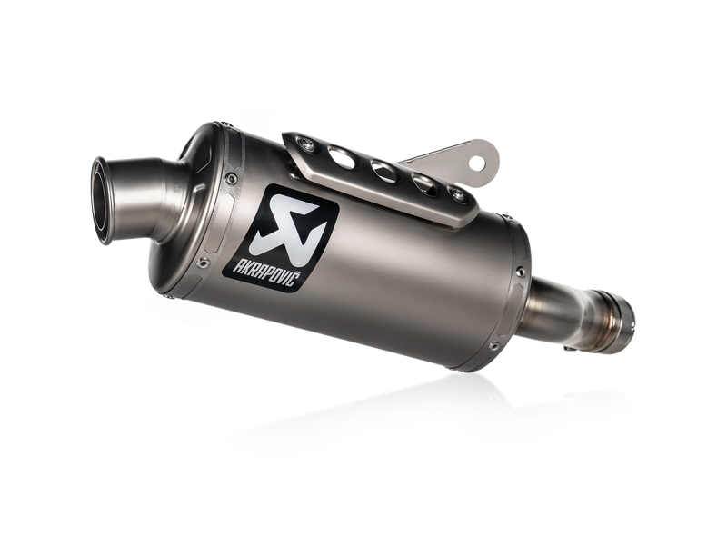 S-T4SO1-HDT | AKRAPOVIC  | TRIUMPH SPEED 400 / SCRAMBLER 400 X 2023-25 | Slip-On Line (Titanium)